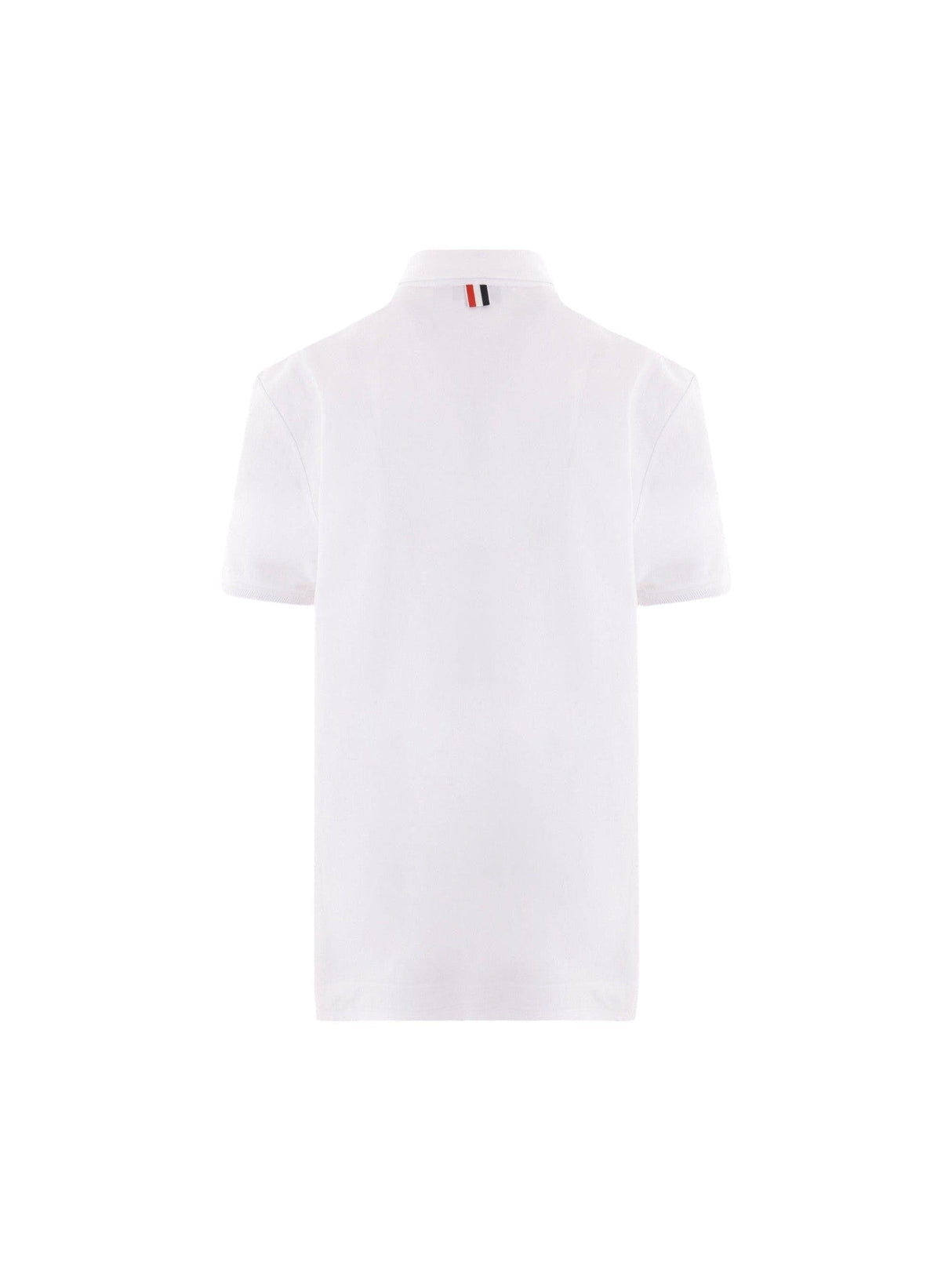 Jersey Polo Shirt-THOM BROWNE-JOHN JULIA