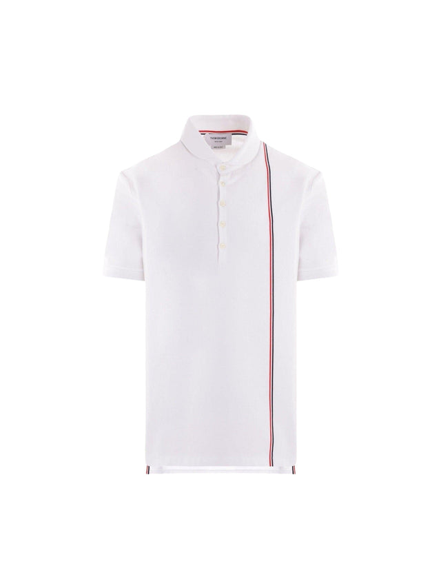 Jersey Polo Shirt-THOM BROWNE-JOHN JULIA