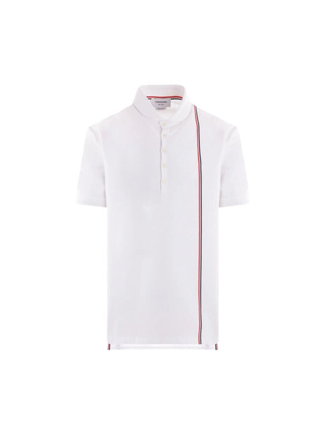 Jersey Polo Shirt-THOM BROWNE-JOHN JULIA