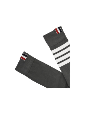 Lightweight 4-Bar Cotton Mid Socks