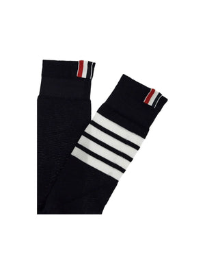 Long 4-Bar Lightweight Cotton Socks - OS - Women > Clothing > Lingerie and nightwear > Socks and Collants