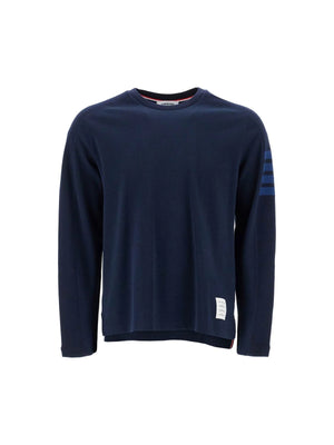 THOM BROWNE-Long Sleeved 4-Bar T-Shirt-JOHN JULIA