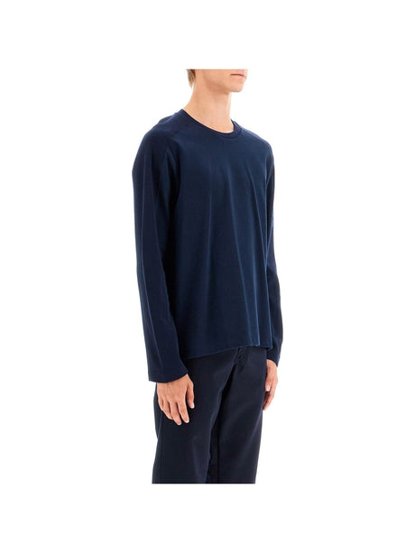 THOM BROWNE-Long Sleeved 4-Bar T-Shirt-JOHN JULIA