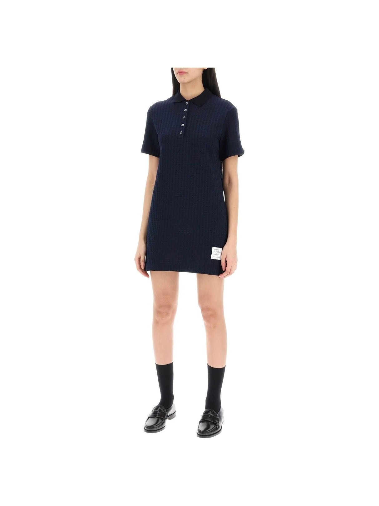 Mini Jacquard Knit Polo Dress - Women > Clothing > Dresses > Mini