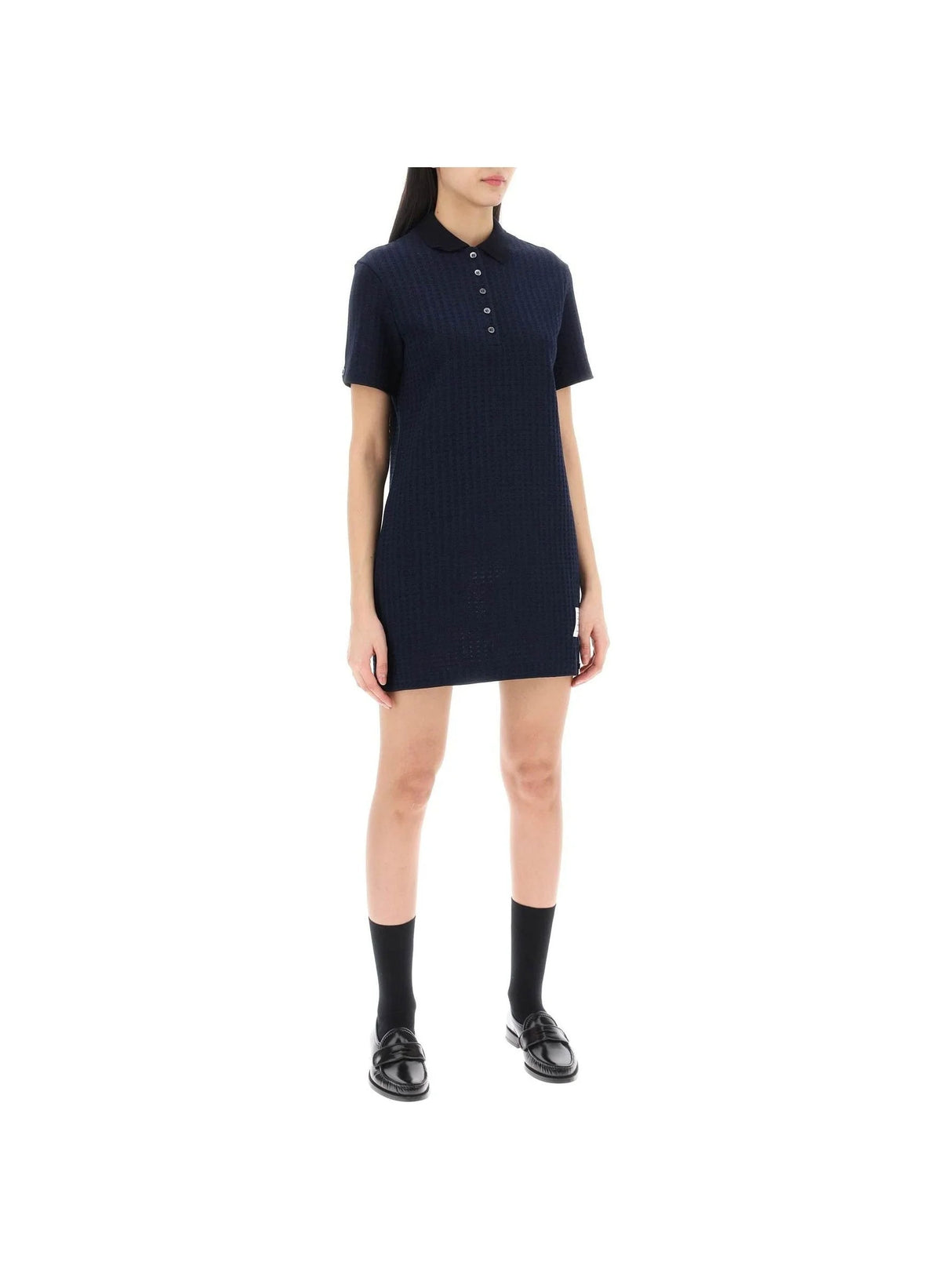 Mini Jacquard Knit Polo Dress - Women > Clothing > Dresses > Mini