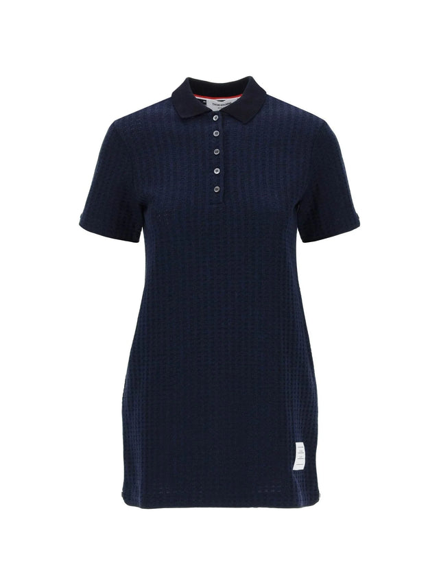 Mini Jacquard Knit Polo Dress - 34 - Women > Clothing > Dresses > Mini