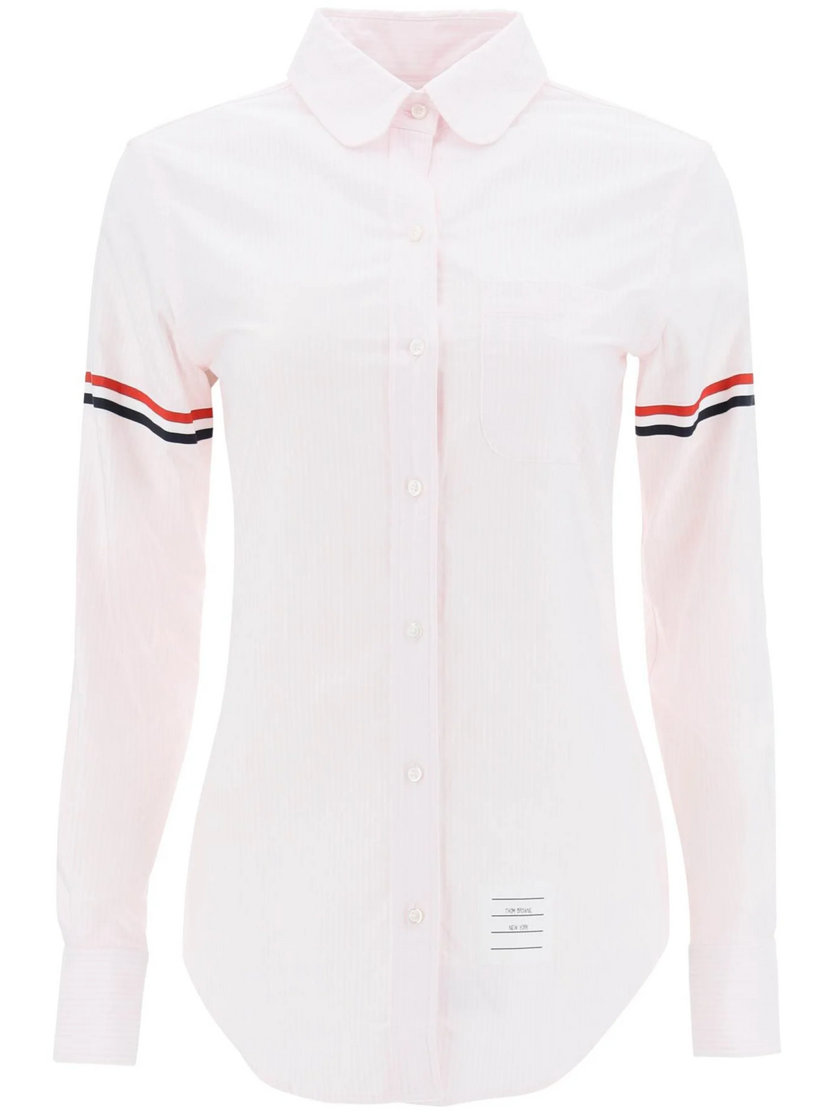 Oxford Striped Cotton Shirt-Thom Browne-JOHN JULIA