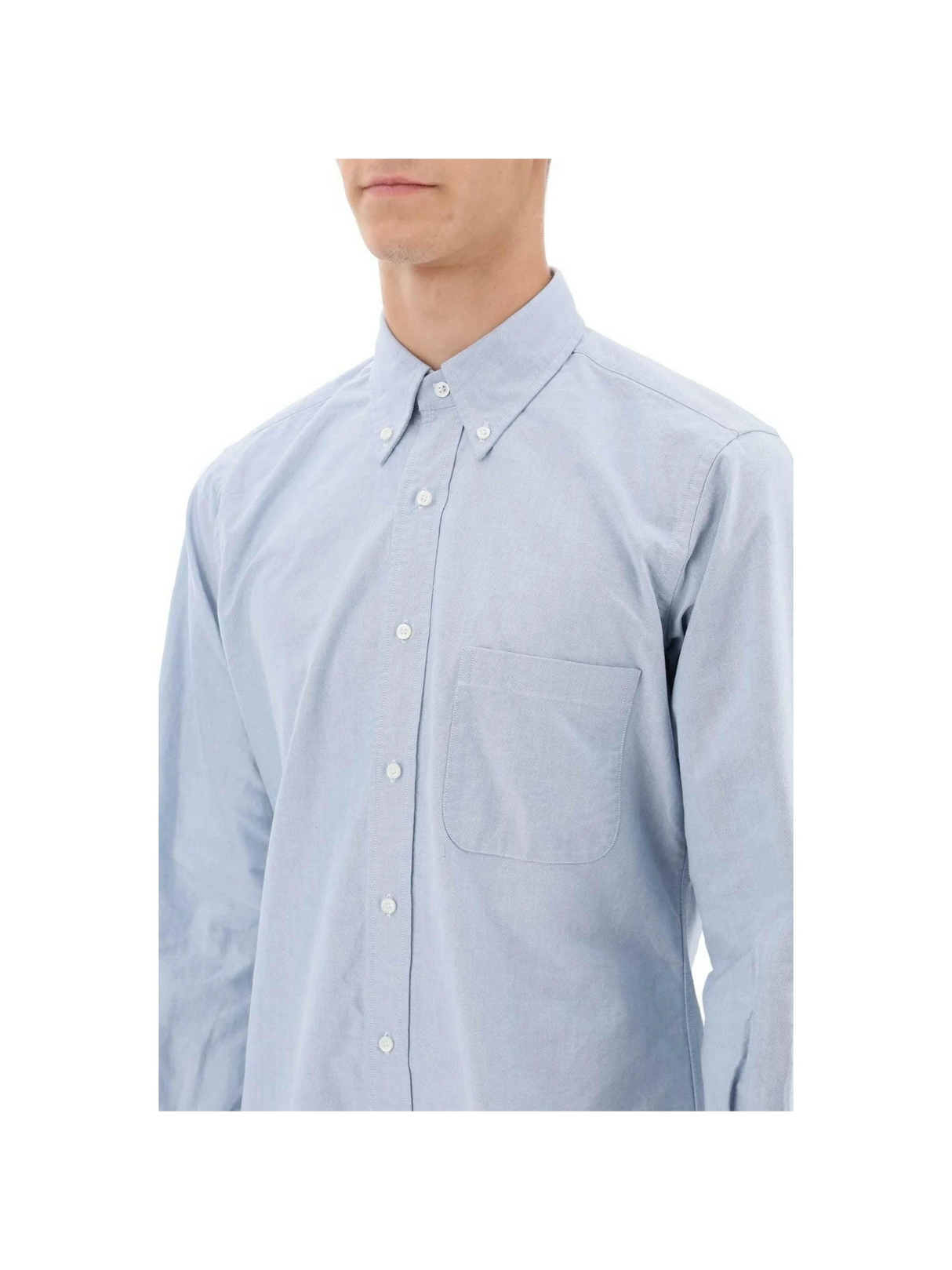 Oxford Cotton Button Down Shirt THOM BROWNE JOHN JULIA.