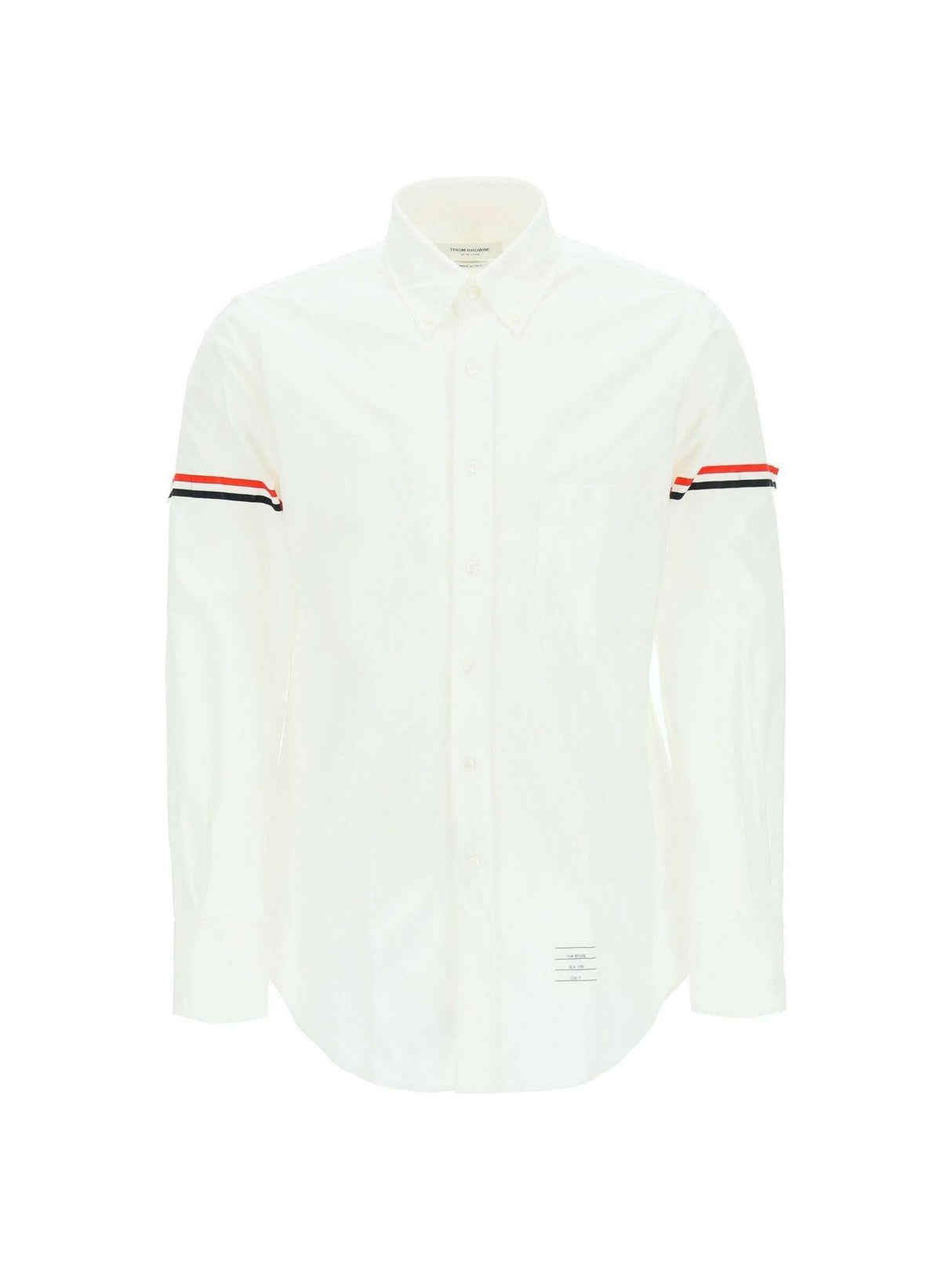 Oxford Striped Grosgrain Armband Classic Shirt.