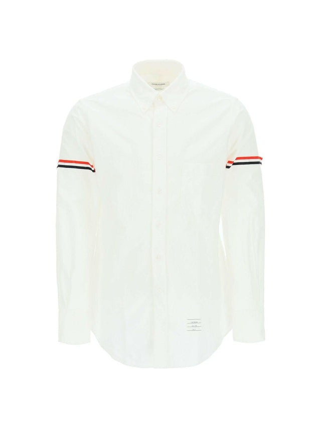 Oxford Striped Grosgrain Armband Classic Shirt.