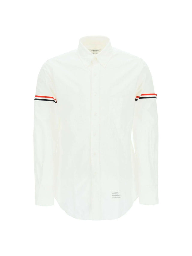 Oxford Striped Grosgrain Armband Classic Shirt.