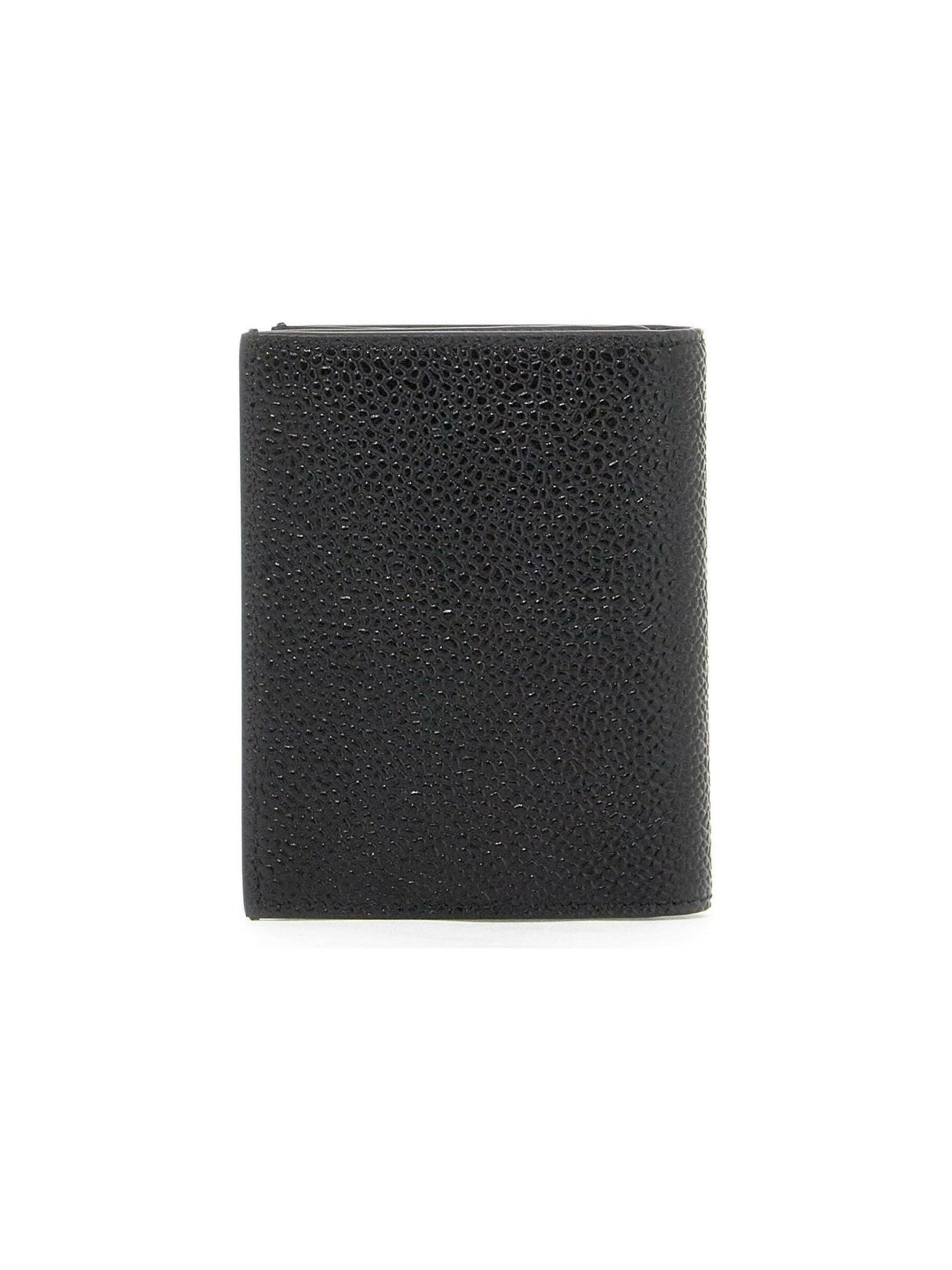 Pebble Grain Leather Double Card Holder.