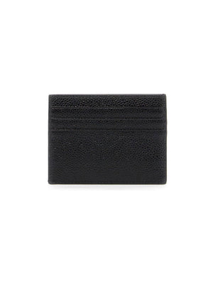 THOM BROWNE-Pebble Leather Card Holder -JOHN JULIA.