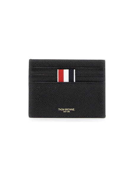 THOM BROWNE-Pebble Leather Card Holder -JOHN JULIA.