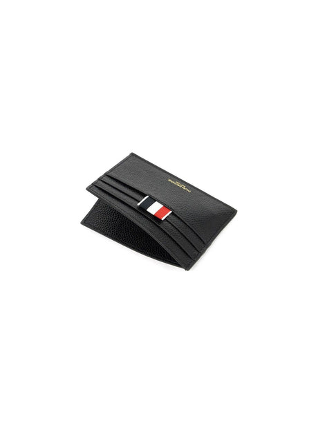 THOM BROWNE-Pebble Leather Card Holder -JOHN JULIA.