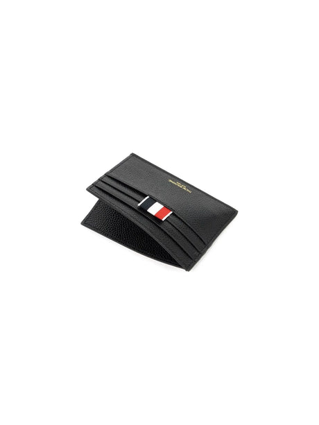 THOM BROWNE-Pebble Leather Card Holder -JOHN JULIA.