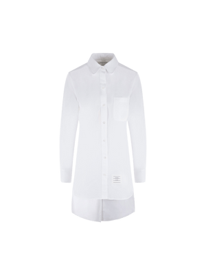 Poplin Oversized Shirt-THOM BROWNE-JOHN JULIA