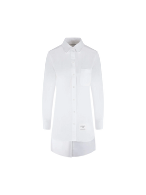 Poplin Oversized Shirt-THOM BROWNE-JOHN JULIA