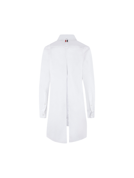 Poplin Oversized Shirt-THOM BROWNE-JOHN JULIA