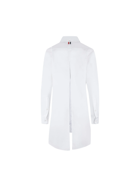 Poplin Oversized Shirt-THOM BROWNE-JOHN JULIA