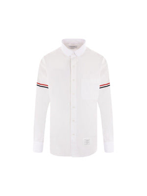 Seersucker Shirt-THOM BROWNE-JOHN JULIA