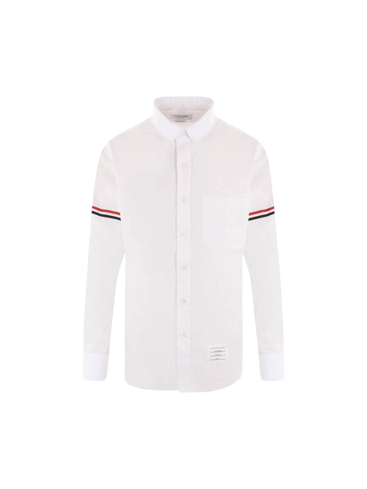 Seersucker Shirt-THOM BROWNE-JOHN JULIA