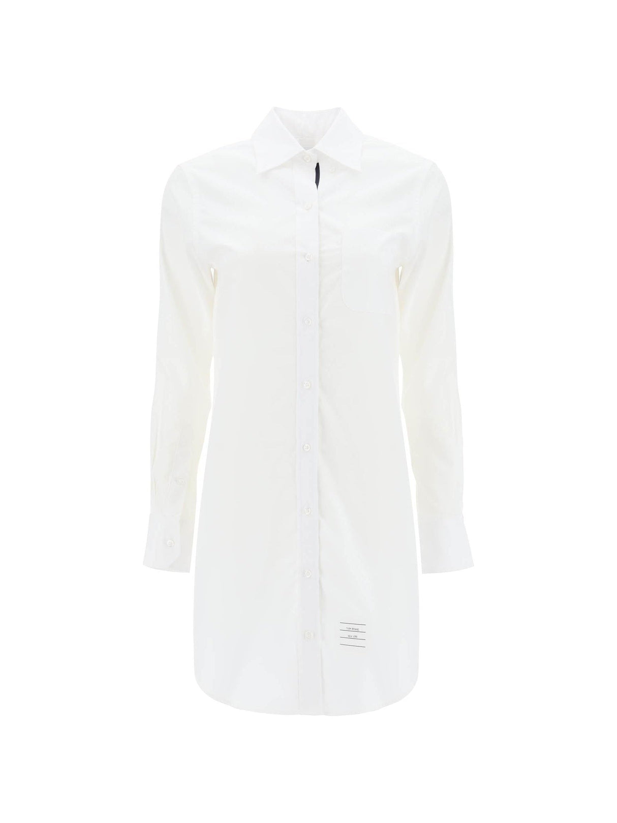 Short Button-Down Cotton Poplin Blouse - 34 - Women > Clothing > Dresses > Mini