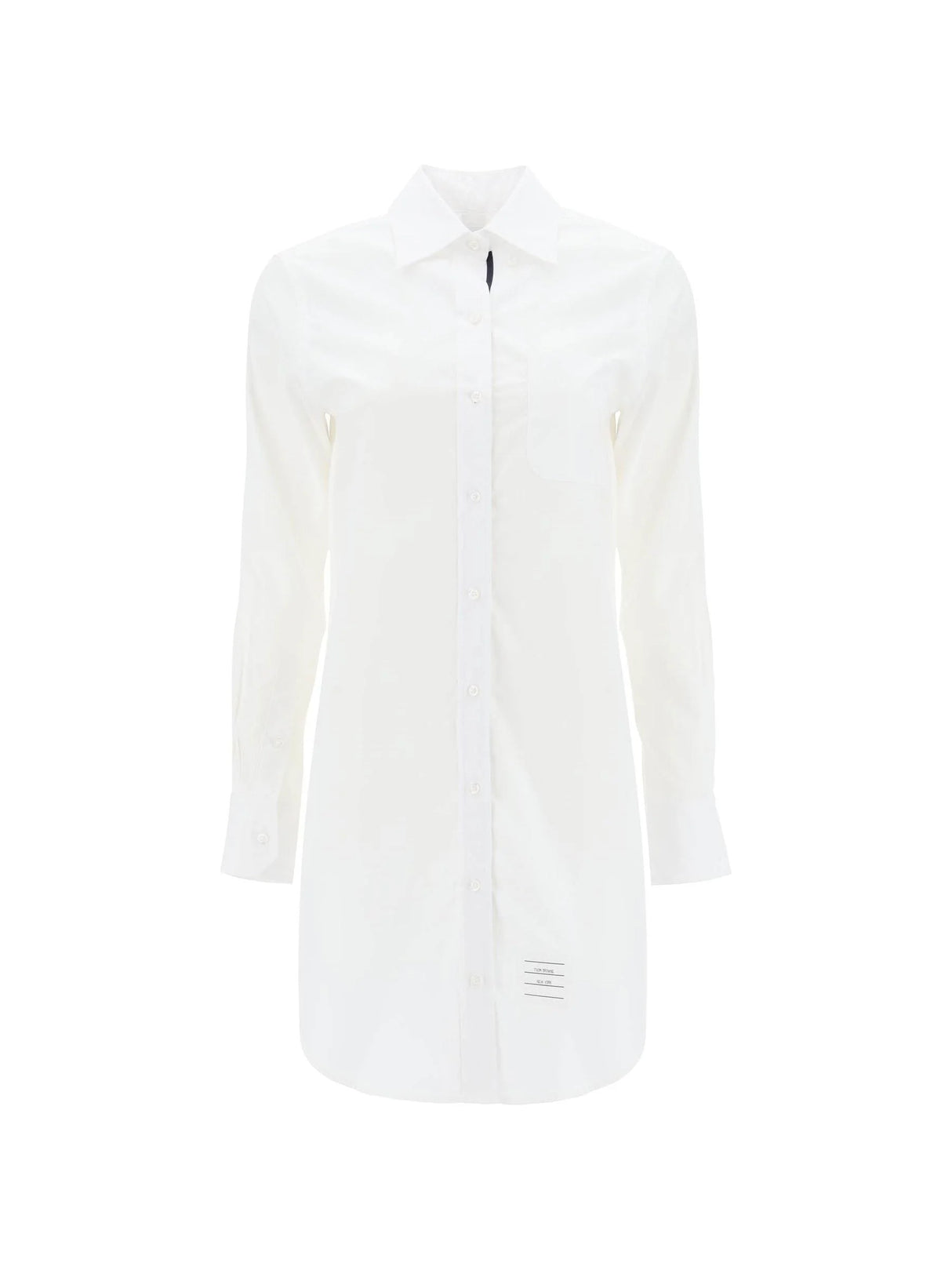 Short Button-Down Cotton Poplin Blouse - 34 - Women > Clothing > Dresses > Mini