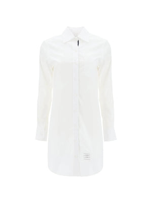 Short Button-Down Cotton Poplin Blouse - 34 - Women > Clothing > Dresses > Mini