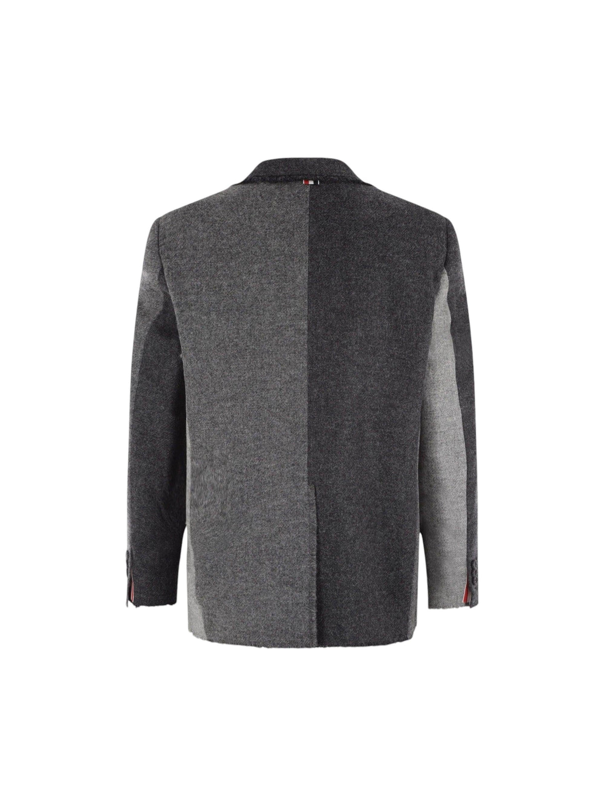 Single-breasted Shetland Wool Jacket-THOM BROWNE-JOHN JULIA