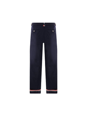 Technical Grain De Poudre Cropped Pants-THOM BROWNE-JOHN JULIA