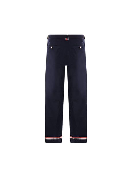 Technical Grain De Poudre Cropped Pants-THOM BROWNE-JOHN JULIA