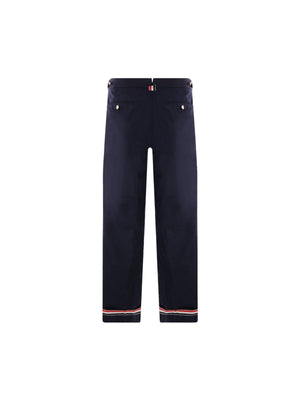 Technical Grain De Poudre Cropped Pants-THOM BROWNE-JOHN JULIA