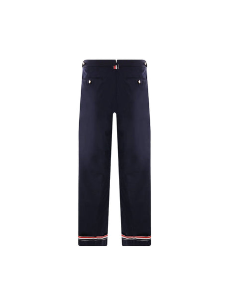 Technical Grain De Poudre Cropped Pants-THOM BROWNE-JOHN JULIA