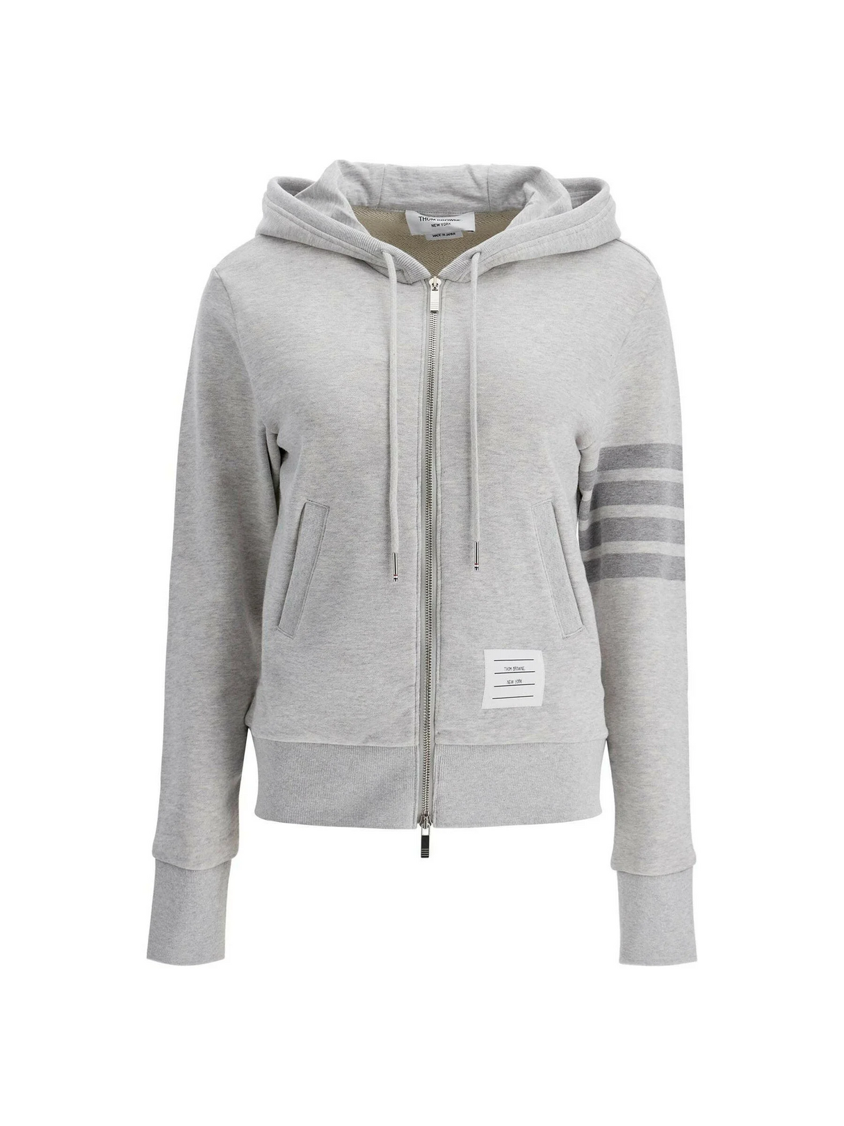 Tonal 4-Bar Zip-Up Hoodie.