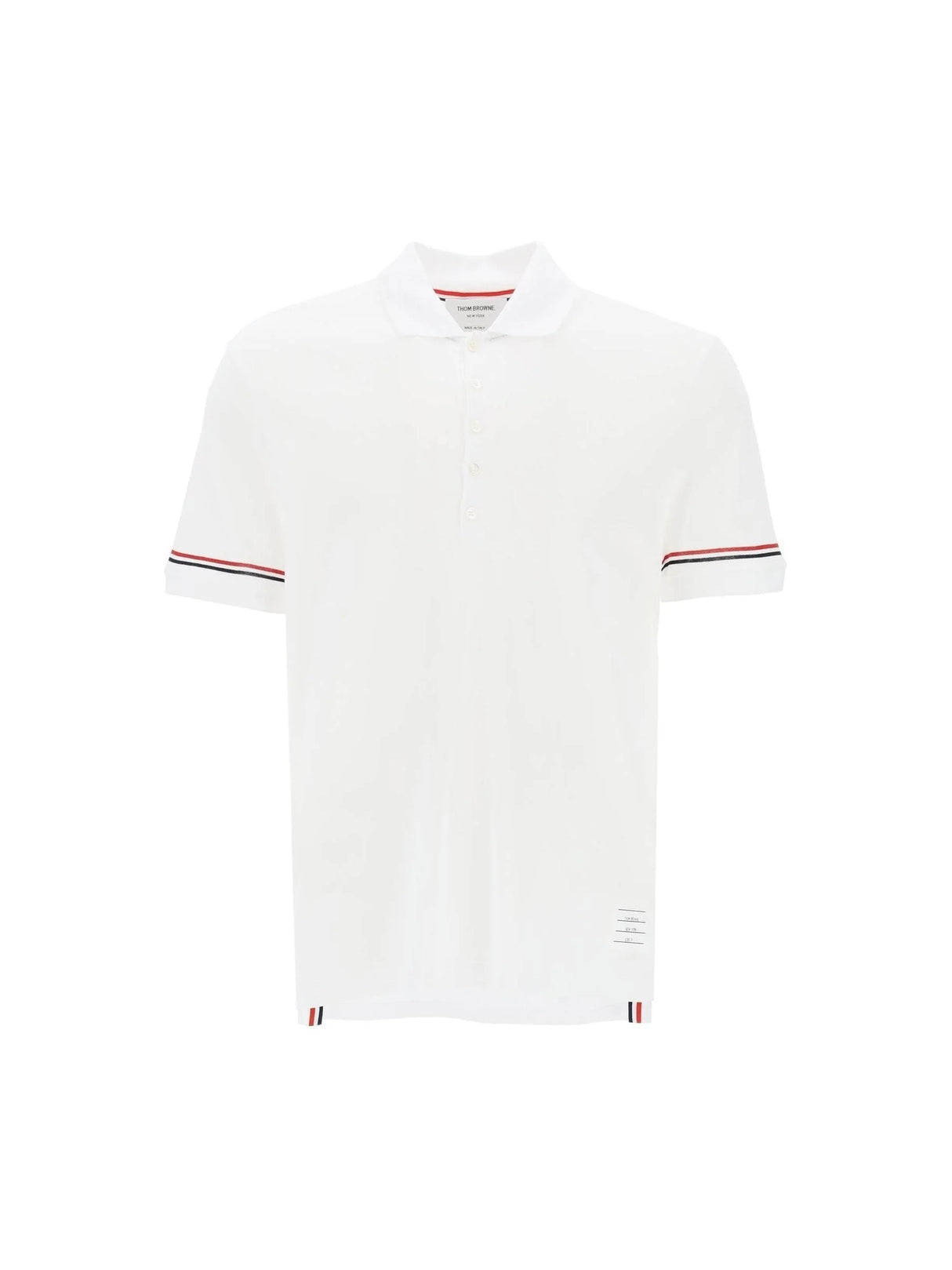 Tricolor Intarsia Polo Shirt