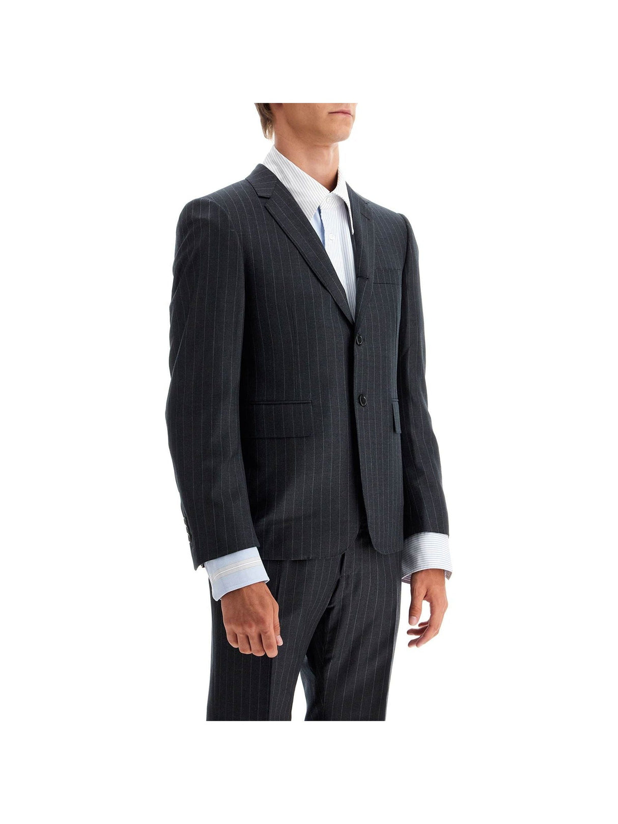 THOM BROWNE-Twill Classic Pinstriped Sport Coat-JOHN JULIA