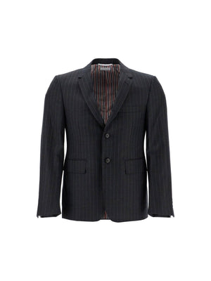 THOM BROWNE-Twill Classic Pinstriped Sport Coat-JOHN JULIA