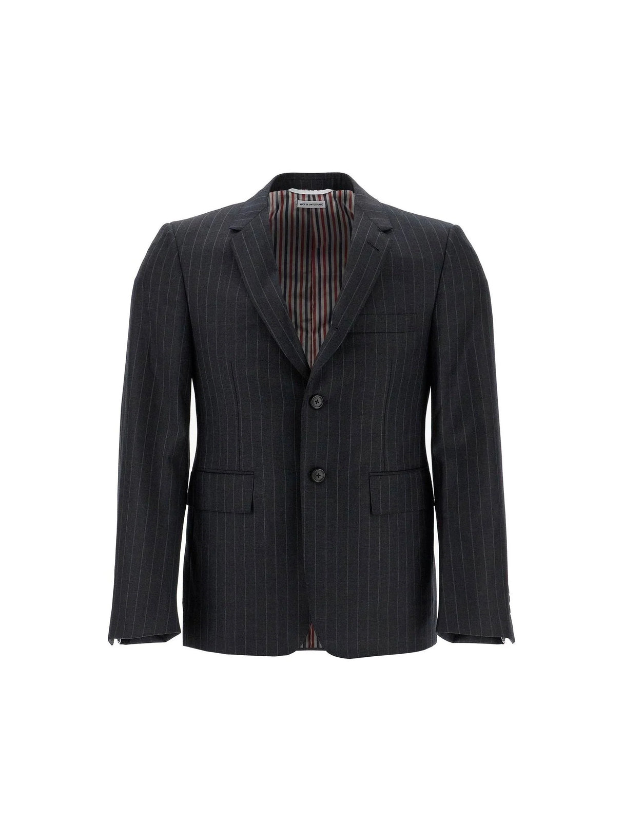 THOM BROWNE-Twill Classic Pinstriped Sport Coat-JOHN JULIA