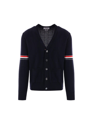 Wool Cardigan-THOM BROWNE-JOHN JULIA