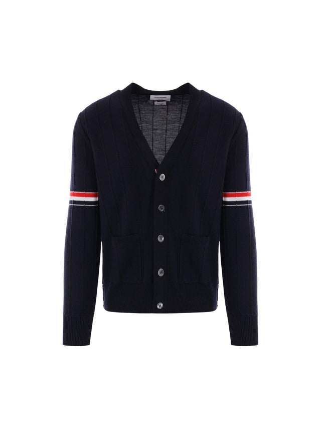 Wool Cardigan-THOM BROWNE-JOHN JULIA