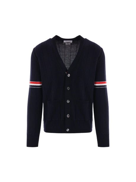 Wool Cardigan-THOM BROWNE-JOHN JULIA