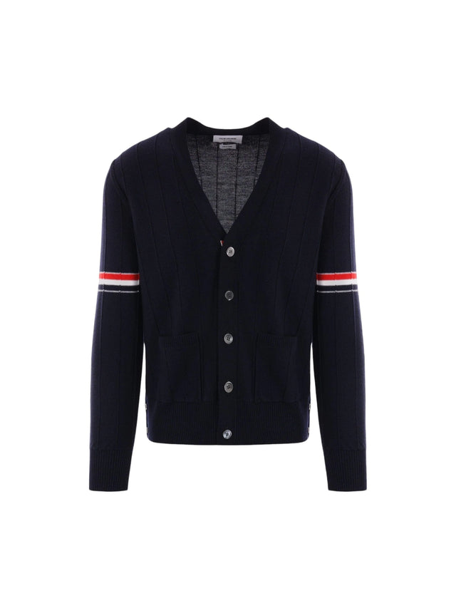 Wool Cardigan-THOM BROWNE-JOHN JULIA