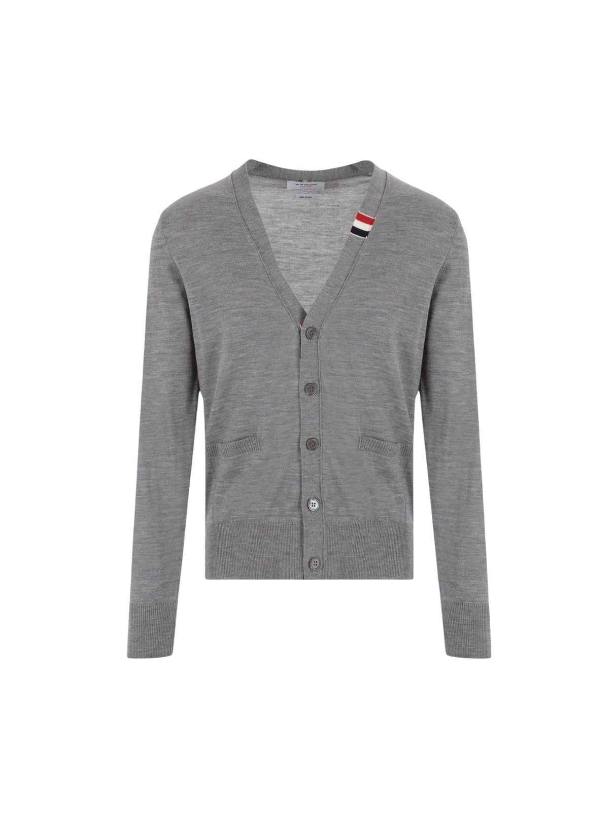 Wool Cardigan-THOM BROWNE-JOHN JULIA