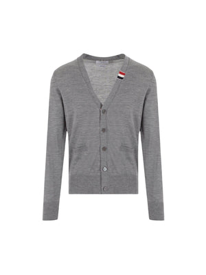 Wool Cardigan-THOM BROWNE-JOHN JULIA