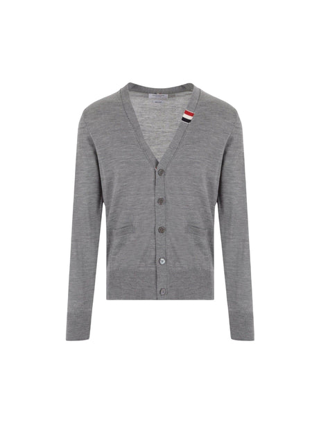 Wool Cardigan-THOM BROWNE-JOHN JULIA