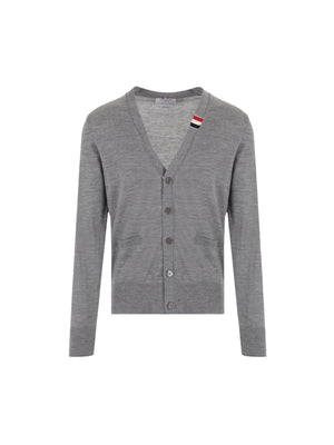 Wool Cardigan-THOM BROWNE-JOHN JULIA