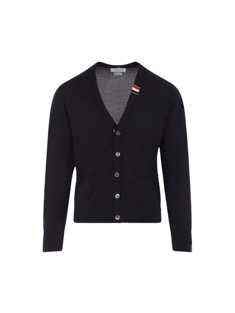 Wool Cardigan-THOM BROWNE-JOHN JULIA