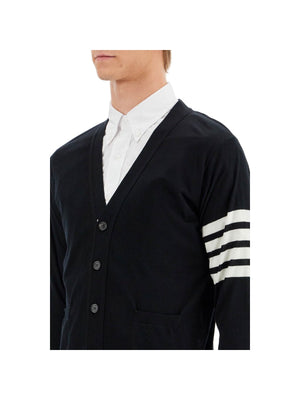 THOM BROWNE-Virgin Wool Cardigan For Women -JOHN JULIA.