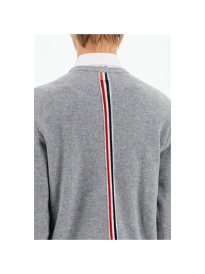 THOM BROWNE-Wool Piqué Crewneck Pullover -JOHN JULIA.